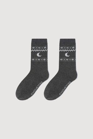 Chouetties by LUCKY CHOUETTE_Nordic Pattern Socks(grey)