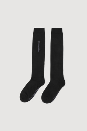 Chouetties by LUCKY CHOUETTE_Lettering Sheer Knee Socks