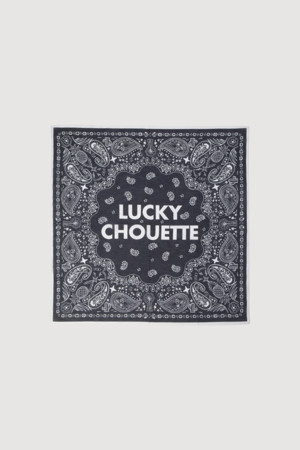 Paisley Square Scarf(dark navy)