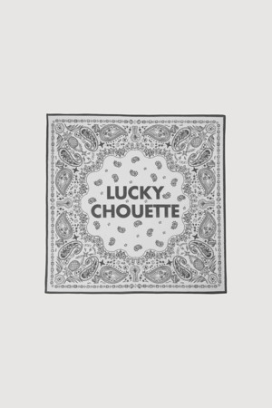 Paisley Square Scarf(white)