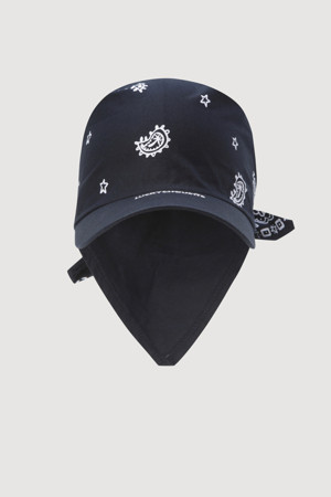 Paisley Scarf Cap(dark navy)