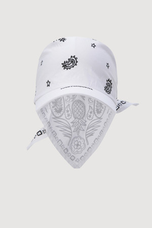 Paisley Scarf Cap(white)
