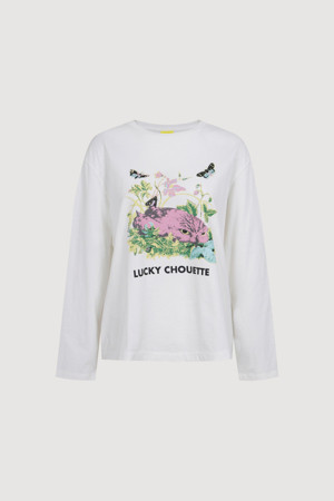 Chouette Point Long Sleeve T-shirt (white)