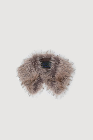 Fake Fox Muffler(dark beige)