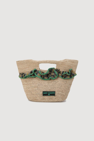 Frill point lapia bag (beige)