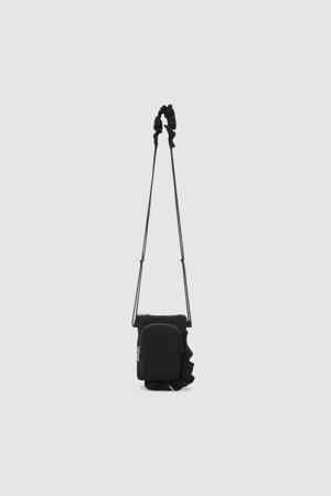 Frill Decoration Mini Cross Bag (black)