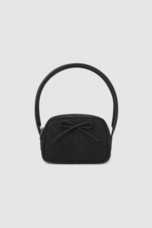 Dot Pattern Square Handbag(black)
