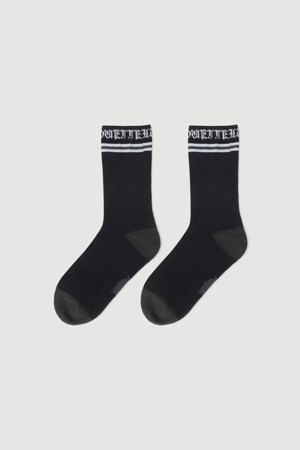 Lettering Socks (dark navy)