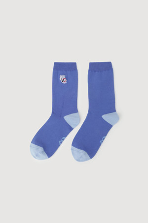 Chouette Embroidery Socks (bule)