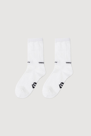 Lettering Basic Socks (white)