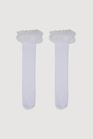 Lace Mix Storckings (white)