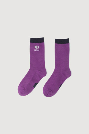 Logo Point Metal Socks(purple)