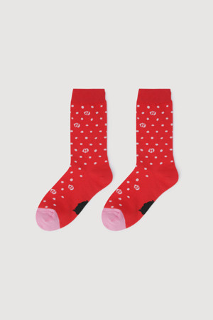 Dot Socks(red)