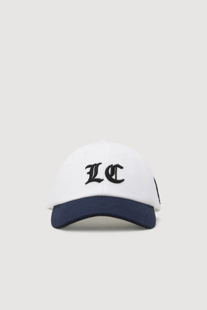 LC Color Block Ball Cap(white)