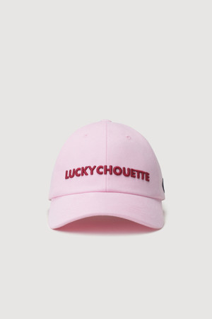 Lettering Embroidery Color Ball Cap (pink)