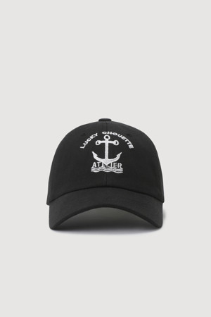 A-Embroidery Point Ball Cap (black)