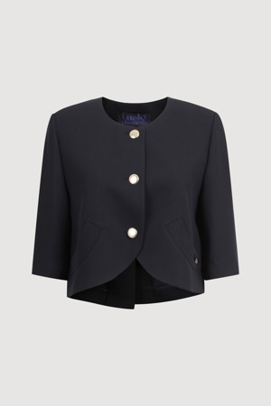 Round Hem Crop Jacket