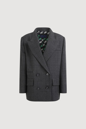 Vintage Pattern Double Wool Jacket