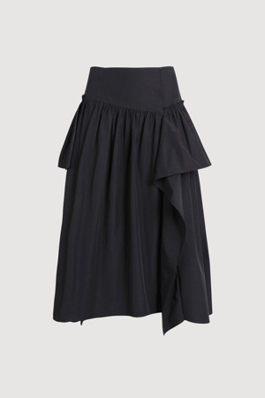 Ruffle Tirered Skirt (black)