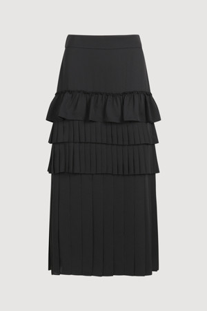 Frill Banding Long Skirt