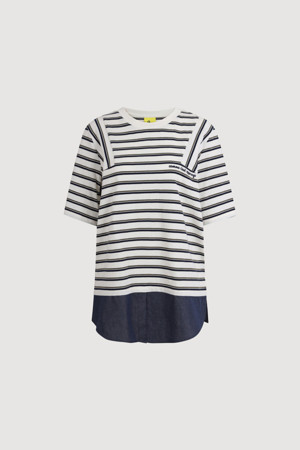 Denim Mix Stripe T-shirt