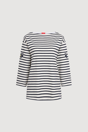 Chouette Embroied Stripe T-shirt