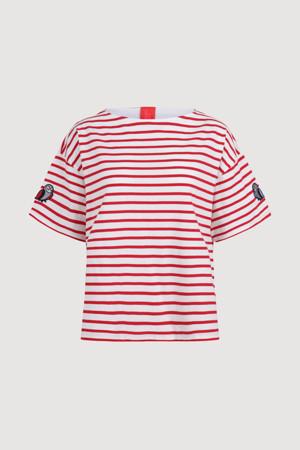 Stripe Boxy Fit Short-sleeved T-shirt