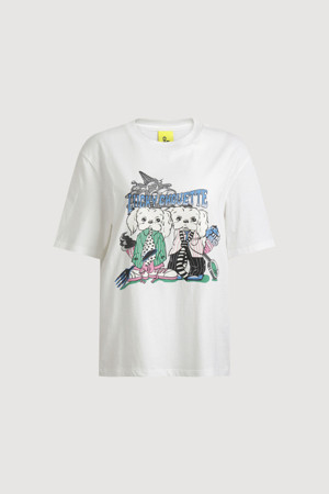 Dog Printing Half Sleeve T-shirt