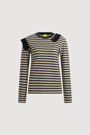 Frill Line Stripe T-shirt