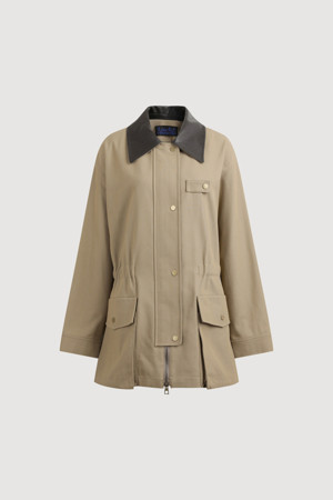 Leather Collar String Jumper