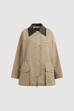 Leather Collar String Jumper