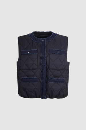Denim Line Down Vest