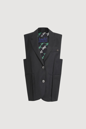 Back Slit Point Vest