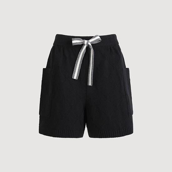 Jacquard Banding Knit Shorts