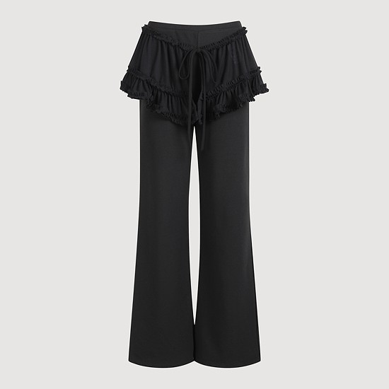 2way Layered Slim Pants