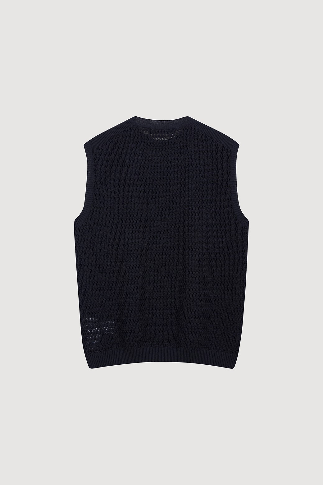 럭키슈에뜨] Squash Knit Vest (dark navy)