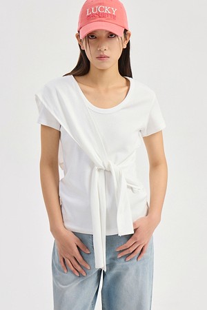 Padding Point Short Sleeve T-shirt (white)