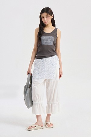 [CASPER X CHOUETTIES] Casper Printing Layering Skirt (multi color)