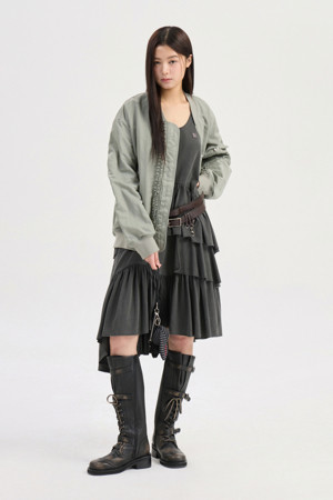 Chouetties by LUCKY CHOUETTE_Sleeveless Teard Dress (dark grey)