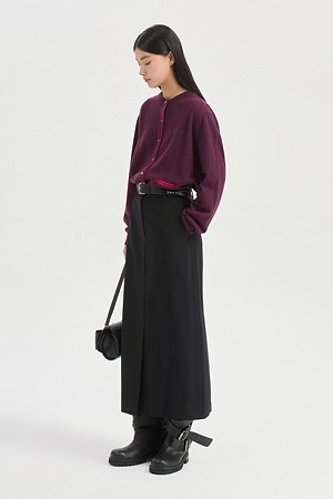 H-Line Long Skirt (black)