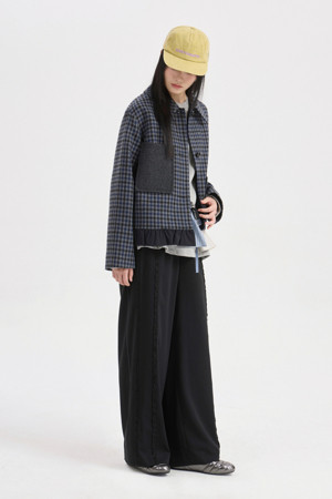 Frill Point Banding Pants (black)