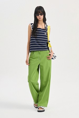 Color Point Pants (green)