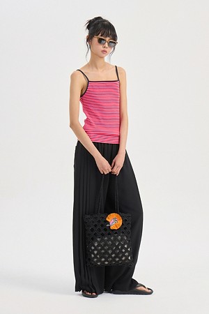 Wrinkle Point Banding Pants (black)