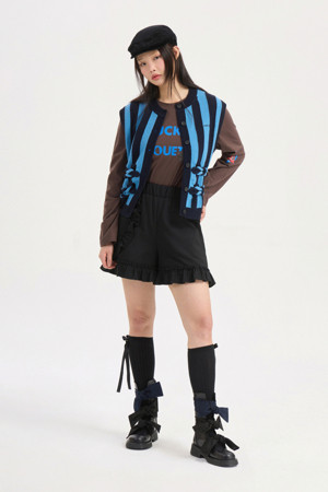 Frill Point Banding Shorts (black)