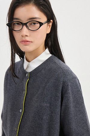Round Neck Knit Cardigan
