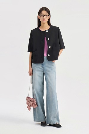 Denim Wide Pants (blue)