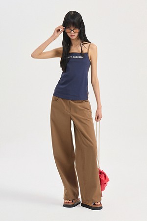 Color Point Pants (brown)