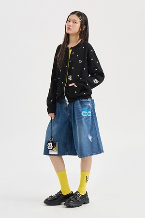 [FELIX X LUCKY CHOUETTE] Intasha Knit Cardigan (black)