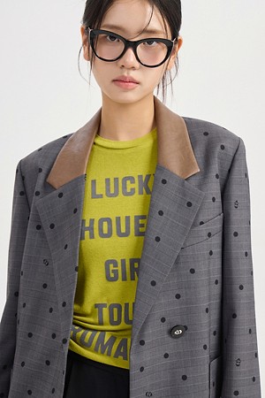 Check Dot Jacket (dark grey)