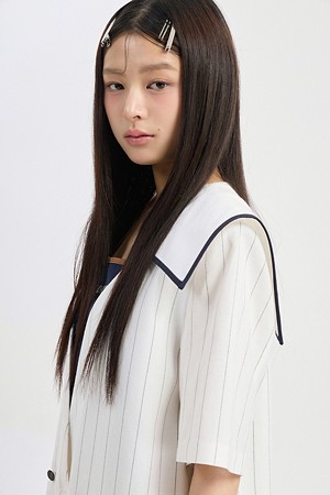 Sailor Striped Double Jacket (white)